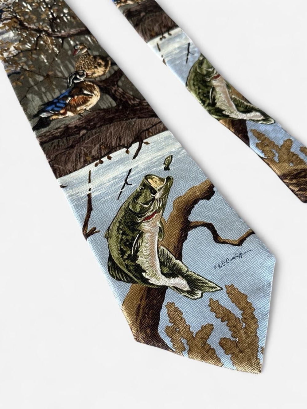 Endangered Species Bass Tie 100% Silk
